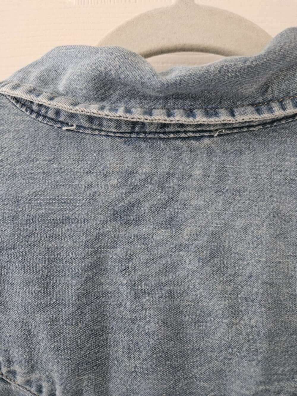 Levi light blue Denim Western Long Sleeve Shirt - Picture 9 of 10